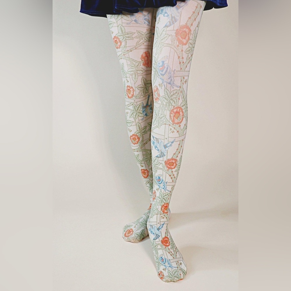 TABBISOCKS
TRELLIS OR POMEGRANATE BY WILLIAM MORRIS | PRINTED TIGHTS